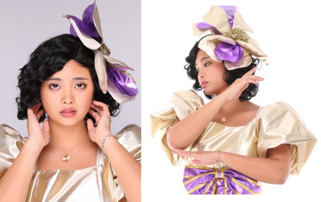 山口百恵さんのものまね（カトリーナ陽子さん）