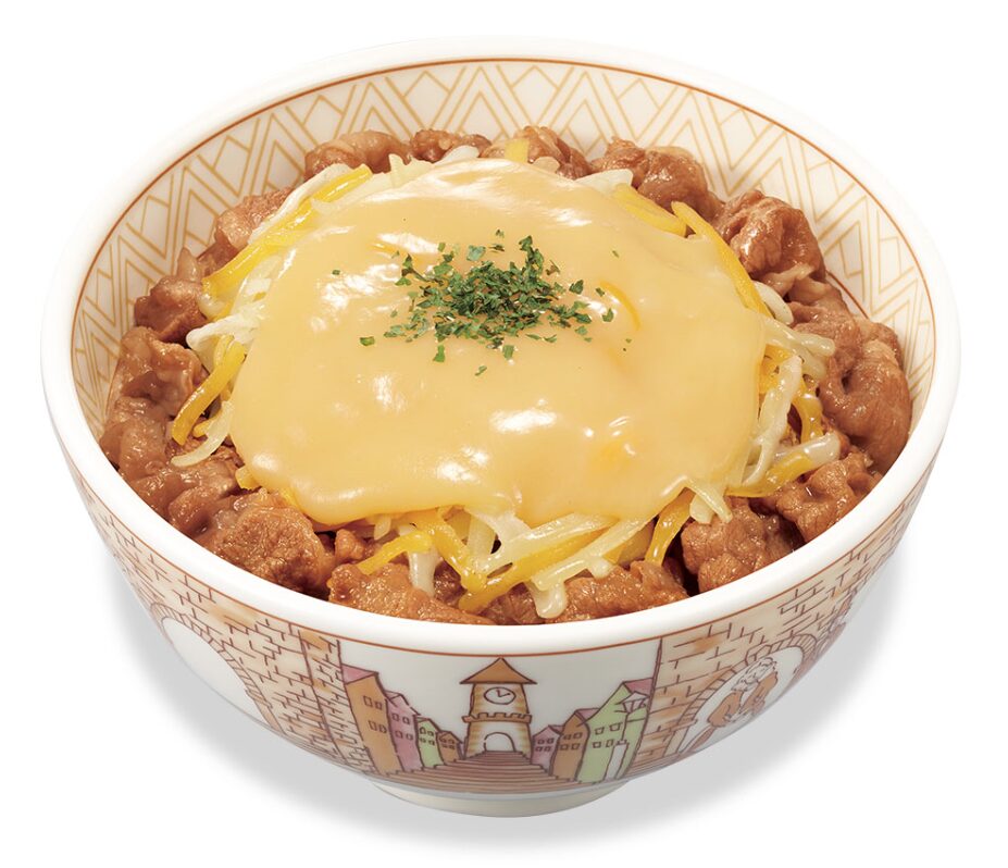 すき家の「とろ〜り3種のチーズ牛丼」